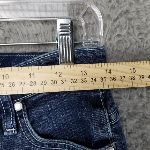 Wrangler Jeans Womens 3/4 Q Baby Stretch Mid Rise Bootcut *Altered Read* - Picture 7 of 16